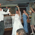 USA TX Dallas 1999MAR20 Wedding CHRISTNER Reception 008  Doing the Hokey Pokey ..... : 1999, Americas, Christner - Mike & Rebekah, Dallas, Date, Events, March, Month, North America, Places, Texas, USA, Wedding, Year